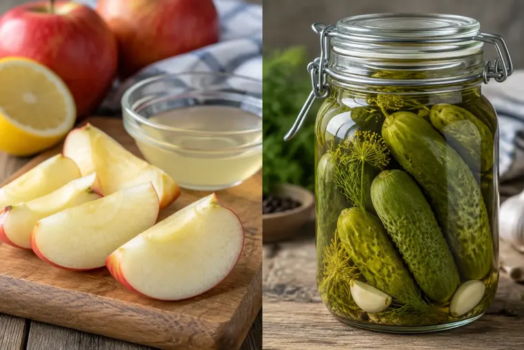 Gegenüberstellung: links Antioxidans, rechts Konservierungsstoff