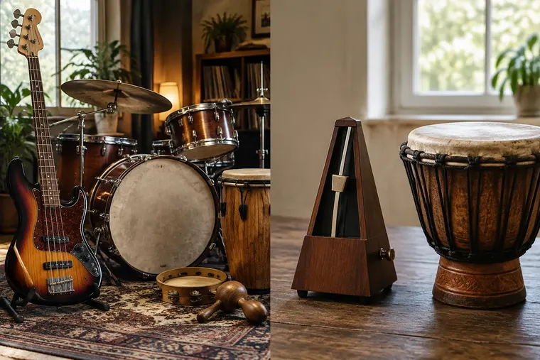 Gegenüberstellung: links Groove, rechts Beat