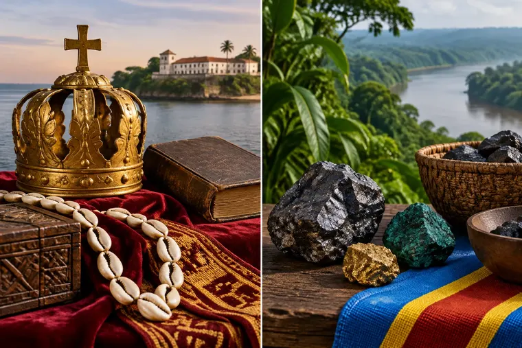 Gegenüberstellung: links Kongo, rechts Congo
