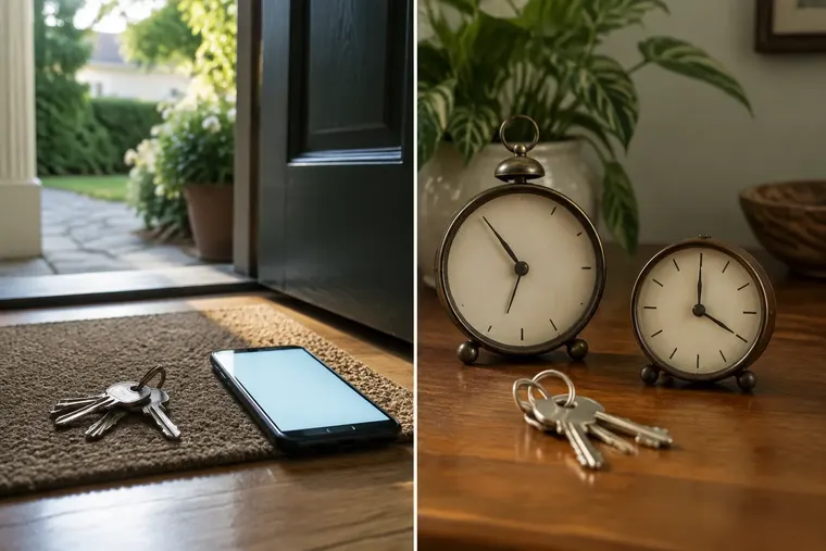 Gegenüberstellung: links Present Perfect, rechts Past Perfect