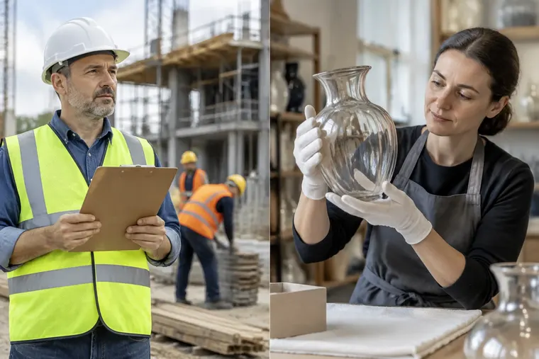 Gegenüberstellung: links verantwortlich, rechts verantwortungsvoll