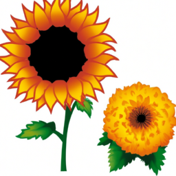 Bild zu Unterschied zwischen Sonnenblume und Ringelblume