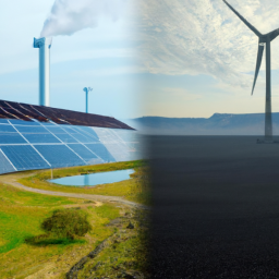 Bild zu Unterschied zwischen Erneuerbare Energien und fossile Brennstoffe